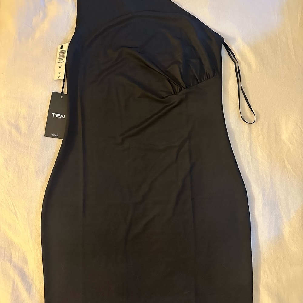 Black One-Shoulder Dress